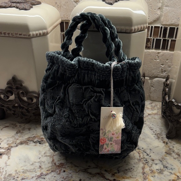 Johnny Was Green Textured Mini Bag - Picture 3 of 3